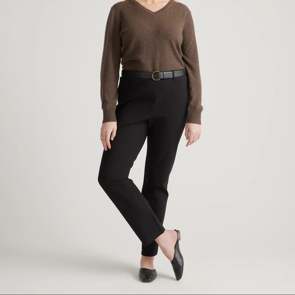 Quince - New Ultra-Stretch Ponte Straight Leg Pant - Picture 5 of 6